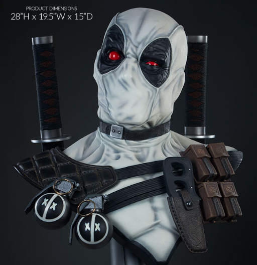 Busto de Deadpool X-Force | Life Size Bust | 71 cm | Sideshows Collectibles | Marvel