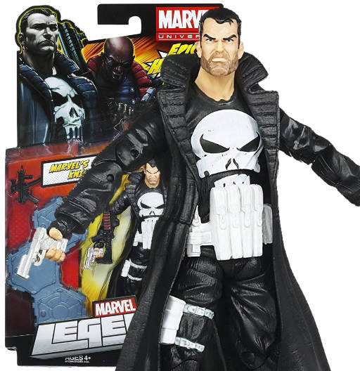 The Punisher (White Skull Shirt and Belt Variant) | Marvel's Knight | Epic Heroes | Hasbro 2012 | Marvel Legends