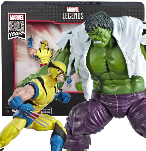Wolverine & Hulk | Exclusive 2 Pack | Marvel 80 Years | Wolverine VS Hulk | Hasbro 2019 | Marvel Legends