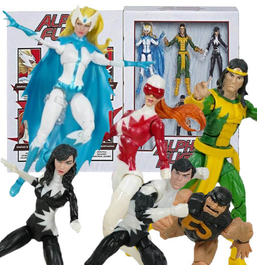 Snowbird, Shaman, Aurora, Vindicator, Puck & Northstar | Exclusive Amazon 6 Pack | Alpha Flight | Hasbro 2019 | Marvel Legends