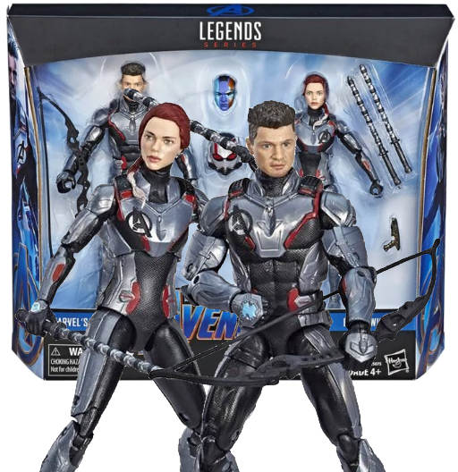 Marvel's Hawkeye & Black Widow | 2 Pack | Exclusive Target | Avengers: Endgame | Hasbro 2019 | Marvel Legends