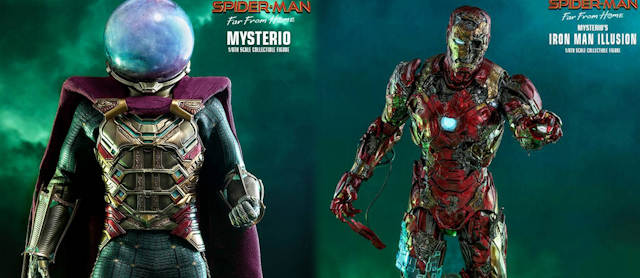 Hot Toys de Mysterio y la Ilusion Zombie de Iron Man en Spider-Man Far From Home Hot Toys de Mysterio e Iron Man Ilusion en Spider-Man Far From Home