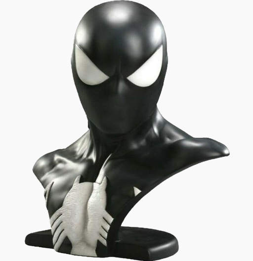 Busto de Spider-Man (Black in Black) Sideshow | Legendary Scale | Bust | Marvel LSB