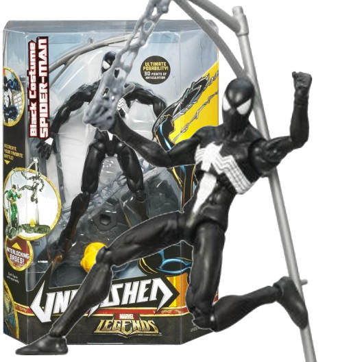 Black Costume Spider-Man | Unleashed | Hasbro 2008 | Marvel Legends
