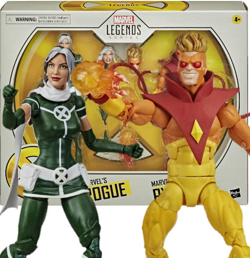 Marvel's Rogue & Pyro - 2 Pack Exclusive Fan Channel | X-Men Movie 20th Anniversary | Hasbro 2020 | Marvel Legends
