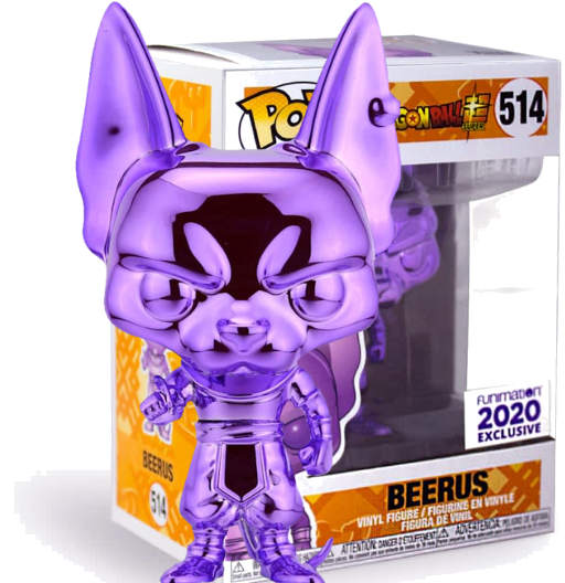 Beerus (Purple Chrome) | Exclusive Funimation | DBZ | 514 | Funko PoP Animation