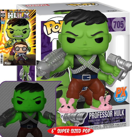 Professor Hulk GITD | Super Size 6" | Exclusive PX | CHASE | Marvel Series | 705 | Funko POP! Marvel