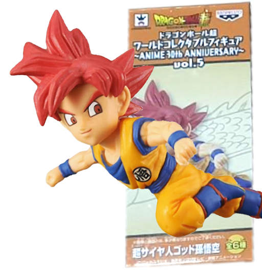 Goku Super Saiyan God | Anime 30th Anniversary | Vol.5 - 01 | Dragon Ball Super | 2016 | DWC & WCF | World Collectable Figure | Banpresto y Bandai