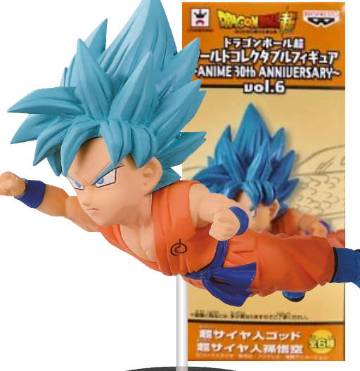 Goku Super Saiyan Blue | Anime 30th Anniversary | Vol.6 - 01 | Dragon Ball Super | 2016 | DWC & WCF | World Collectable Figure | Banpresto y Bandai