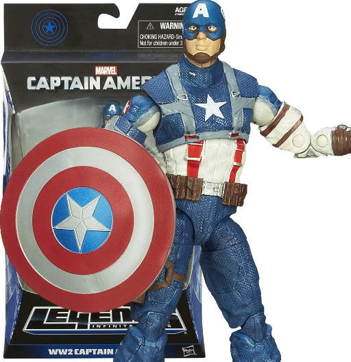 WW2 Captain America | BAF Mandroid | Captain America | Hasbro 2014 | Marvel Legends