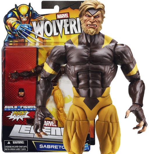 Sabertooth | BAF Puck | Wolverine | Hasbro 2013 | Marvel Legends