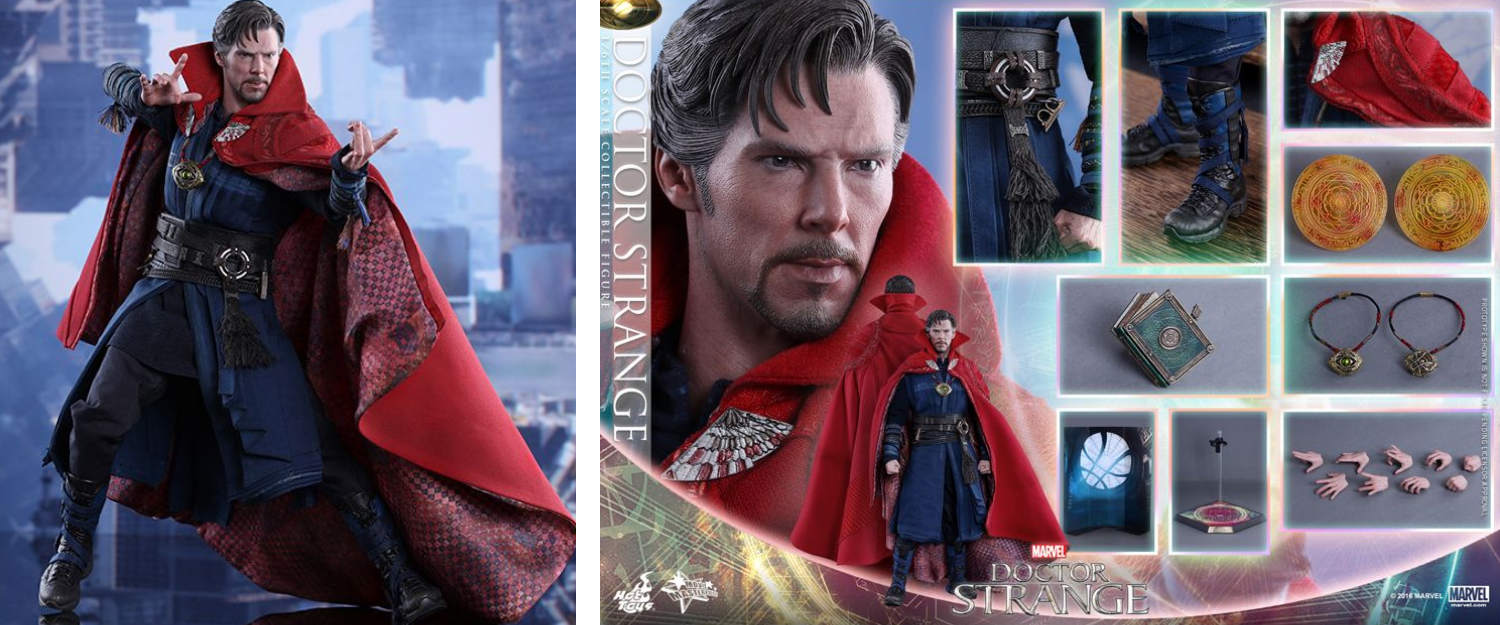 Figura Hot Toys MMS 387 de Doctor Strange - Marvel - Accesorios
