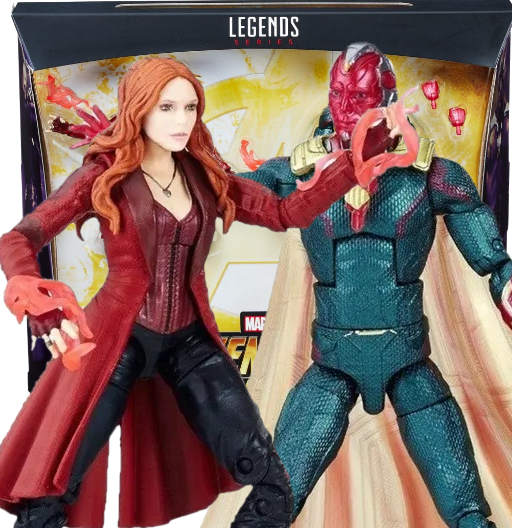 Scarlet Witch & Marvel's Vision | Exclusive Toys-R-Us | 2 Pack | (UCM) Avengers: Infinity War | Hasbro 2018 | Marvel Legends