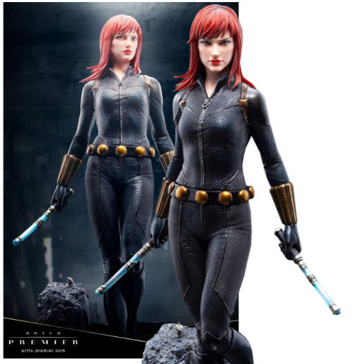 Kotobukiya Statua Black Widow ARTFX Premier – Marvel, PVC E ABS, Base Con Rovine E Pozzanghere, Import Giappone