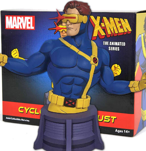 Cyclops | Marvel Animated | 1:7 Scale Resin Bust | X-Men The Animated Series | 15,2 cm | Diamond Select Toys