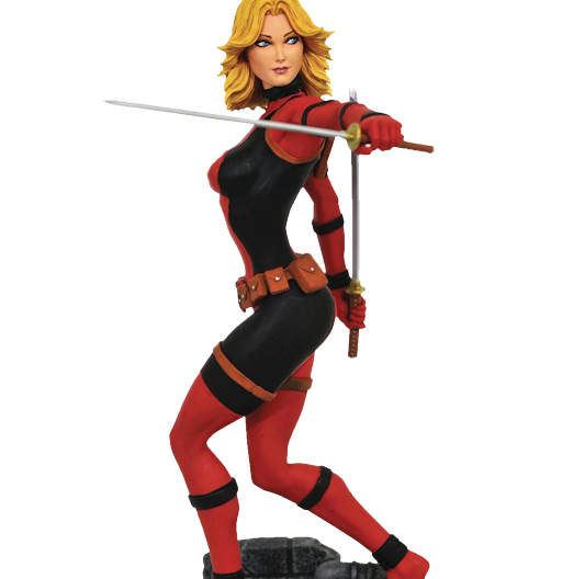 Lady Deadpool Unmask | Marvel Gallery | PVC Diorama | Exlusive NYCC 2020 | Lady DeadPool | 23 cm | Diamond Select Toys