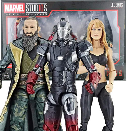 Iron Man Mark XXII, Pepper Potts & The Mandarin | Marvel Studios the First Ten Years | 3 Pack | (UCM) Iron Man 3 | Hasbro 2018 | Marvel Legends