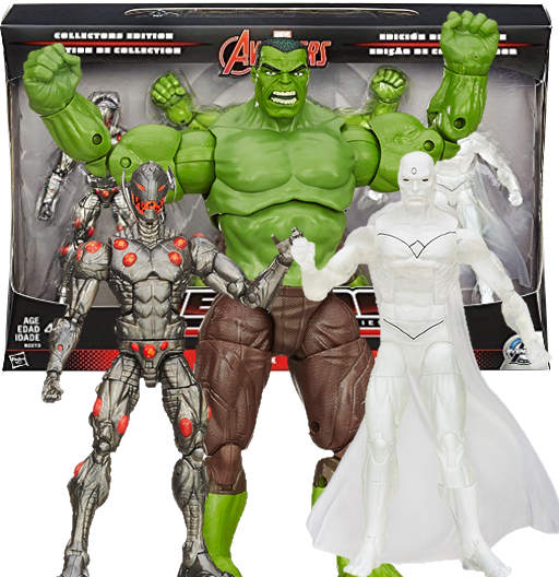 Ultron, Hulk & Marvel's VIsion | Exclusive Target | 3 Pack | Avengers | Hasbro 2015 | Marvel Legends