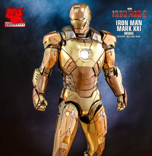 Iron Man Mark XXI (Midas) | Diecast 36 | Iron Man 3 | MMS 586 | Hot Toys Marvel