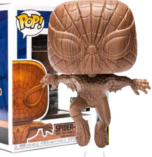 Spider-Man | 719 | Exclusive Entertainment Earth | Wood Deco | Funko POP! Marvel