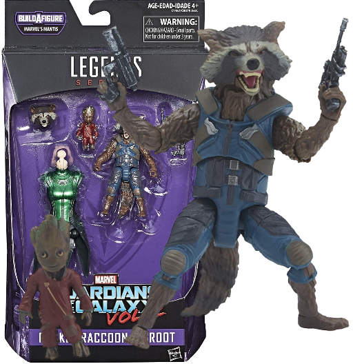 Rocket Raccoon & Groot | BAF Mantis | (UCM) Guardians of the Galaxy Vol.2 | Hasbro 2017 | Marvel Legends