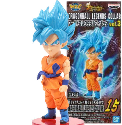 Goku SS Blue | DBLC15 | Dragon Ball Legends Collab Series | Vol.3 | 2020 | DWC & WCF | World Collectable Figure | Banpresto & Bandai