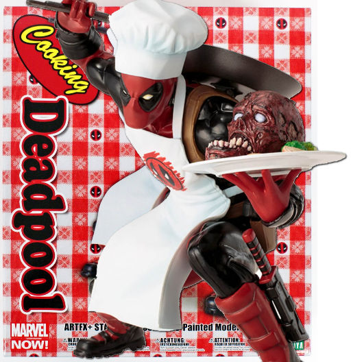 Cooking Deadpool | Deadpool Marvel Now | Marvel ARTFX+ | Estatua Escala 1:10 | 13,5 cm | Kotobukiya