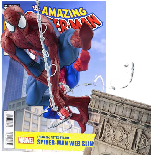 Spider-Man Web Slinger | The Amazing Spider-Man | Marvel ArtFX | Estatua Escala 1:6 | 38 cm | Kotobukiya