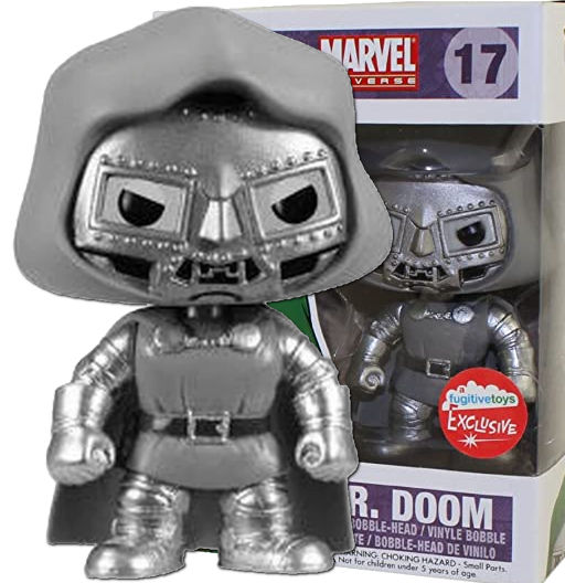 Dr. Doom (Black & White) | 017 | Exclusive FugitiveToys | Marvel Universe | Funko POP! Marvel