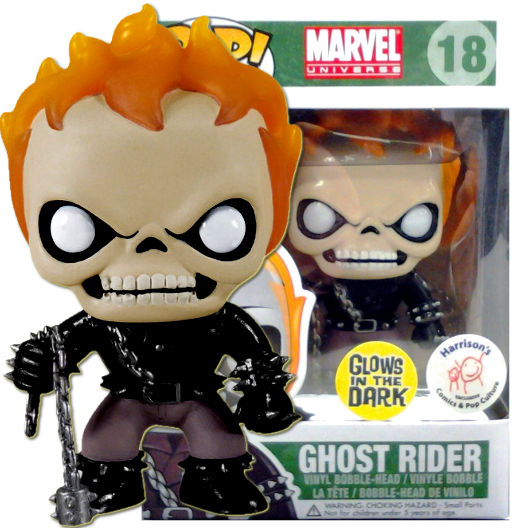 Ghost Rider | 018 | Exclusive Harrison's | GITD | Marvel Universe | Funko POP! Marvel