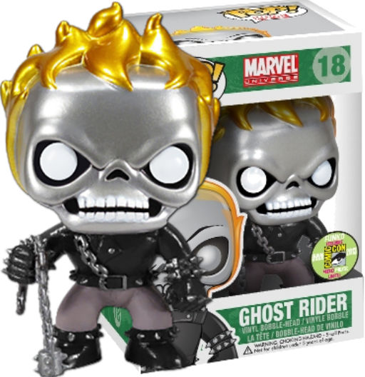 Ghost Rider (Metallic) | 018 | Exclusive SDCC 2013 | Marvel Universe | Funko POP! Marvel