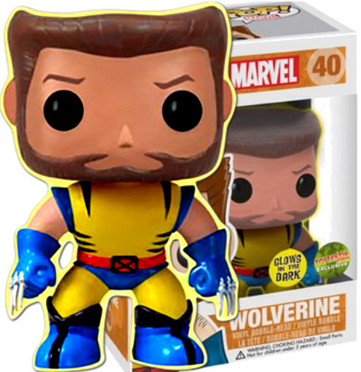 Unmasked Wolverine | 040 | Exclusive ToyTastik | GITD | Marvel Universe | Funko POP! Marvel