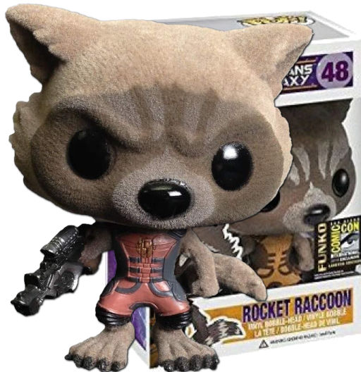 Rocket Racoon (Flocked) | 048 | Exclusive SDCC 2014 | (UCM) Guardians of the Galaxy | Funko POP! Marvel