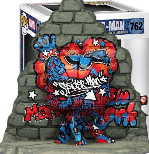 Spider-Man | 762 | Exclusive Gamestop | Deluxe | Street Art Collection | Funko POP! Marvel