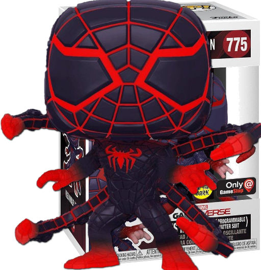 Miles Morales Programmable Suit (Static) | 775 | Exclusive Gamestop | GITD | Gamerverse Spider-Man Miles Morales | Funko POP! Marvel