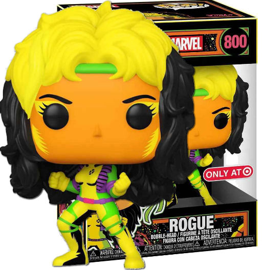 Rogue | 800 | Exclusive AT | Black Light | Marvel Trought the Ages Timeless Age | Funko POP! Marvel