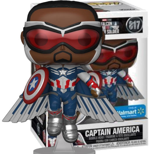 Captain America (Fliying) | 817 | Exclusive Walmart | (UCM) The Falcon and the Winter Soldier | Funko POP! Marvel