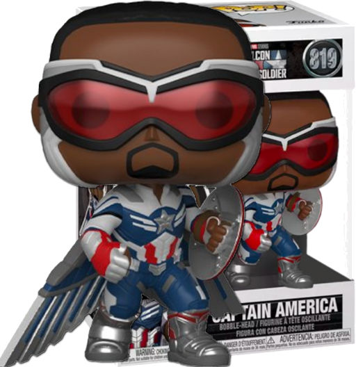Captain America (Wing Shierd) | 819 | Exclusive Gamestop | (UCM) The Falcon and the Winter Soldier | Funko POP! Marvel