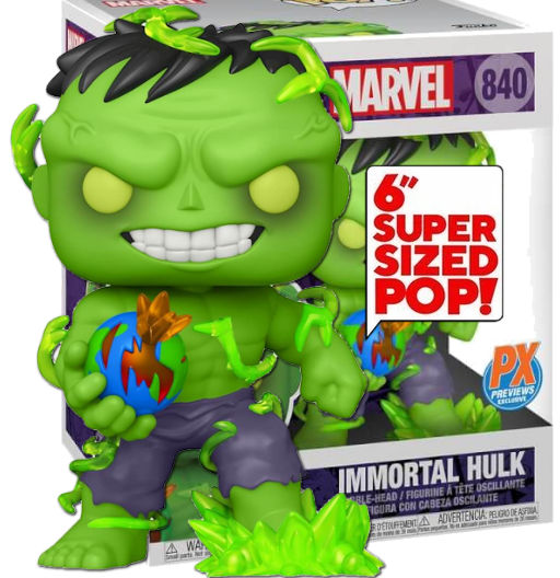 Inmortal Hulk | 840 | Exclusive PX | Super Size 6 | Marvel Series | Funko POP! Marvel