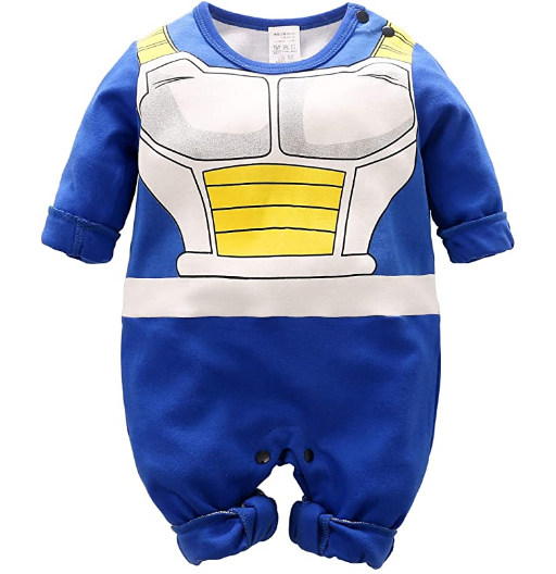 Armadura de Vegeta (1) | Mono | Manga Larga | Ropa de Bebé de Dragon Ball