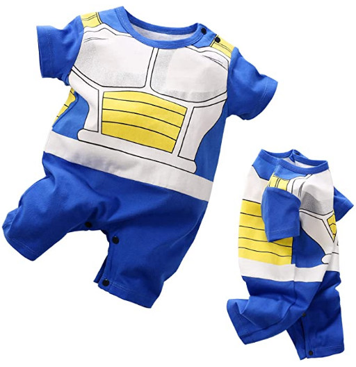 Armadura de Vegeta | Mono | Manga Corta | Ropa de Bebé de Dragon Ball