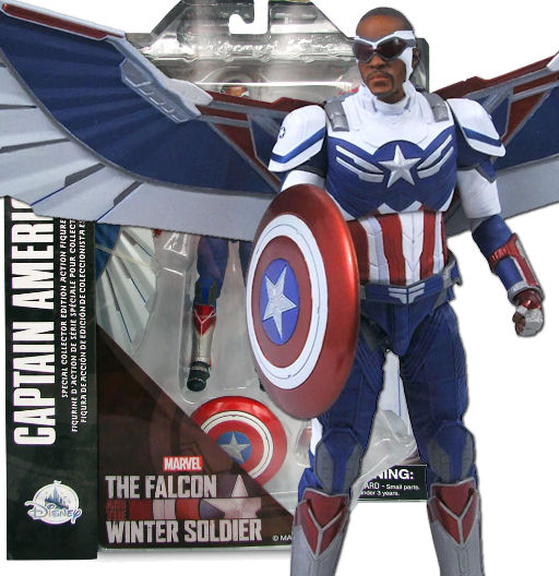 Captain America (Sam Wilson) | Marvel Select | (UCM) The Falcon and the Winter Soldier | Figura de Acción Articulada | Diamond Select Toys