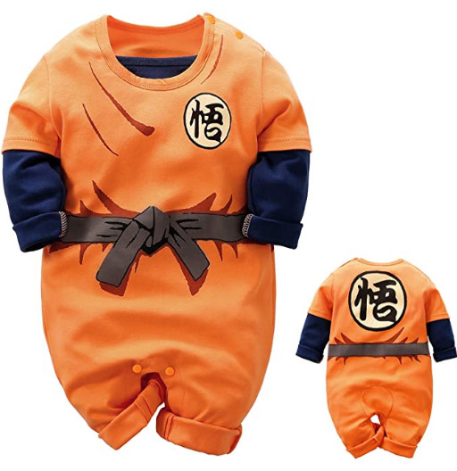 Uniforme de Goku | Mono | Manga Larga | Ropa de Bebé de Dragon Ball