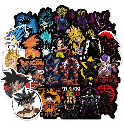 150 Pegatinas de Dragon Ball | Pegatina / Vinilo | Accesorios para el Coche de Dragon Ball