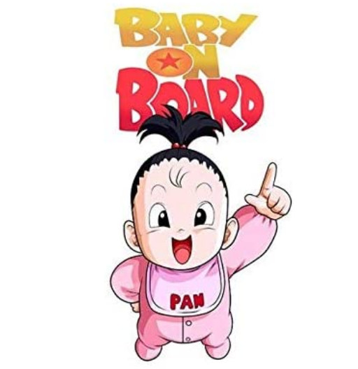 Bebé a Bordo | Pegatina / Vinilo | Accesorios para el Coche de Dragon Ball