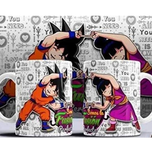 Fusion Goku & Chi-Chi | Taza | de Cerámica | Artículos para beber de Dragon Ball