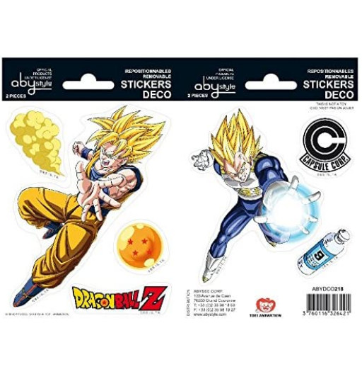 Goku y Vegeta | Pegatina / Vinilo | Accesorios para el Coche de Dragon Ball