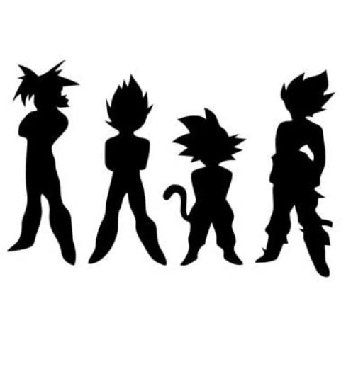 Guerreros Saiyan | Pegatina / Vinilo | Accesorios para el Coche de Dragon Ball