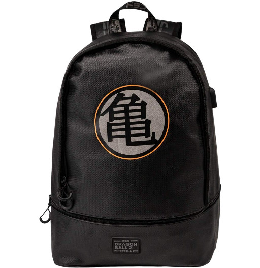 Kanji Kame | Mochila Urban | con USB | para PC Portátiles | Mochilas de Dragon Ball