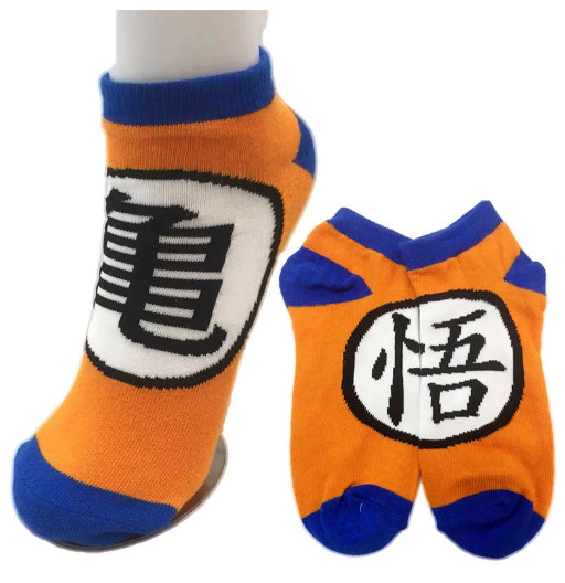 Kanji Kame y Son | Calcetines de Tobillo | Invierno | Calcetines y Medias de Dragon Ball